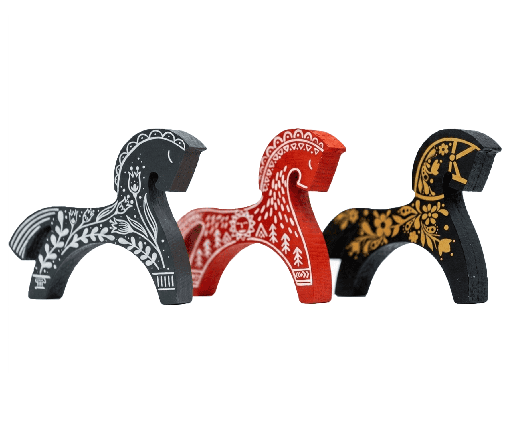 Набор деревянных лошадок