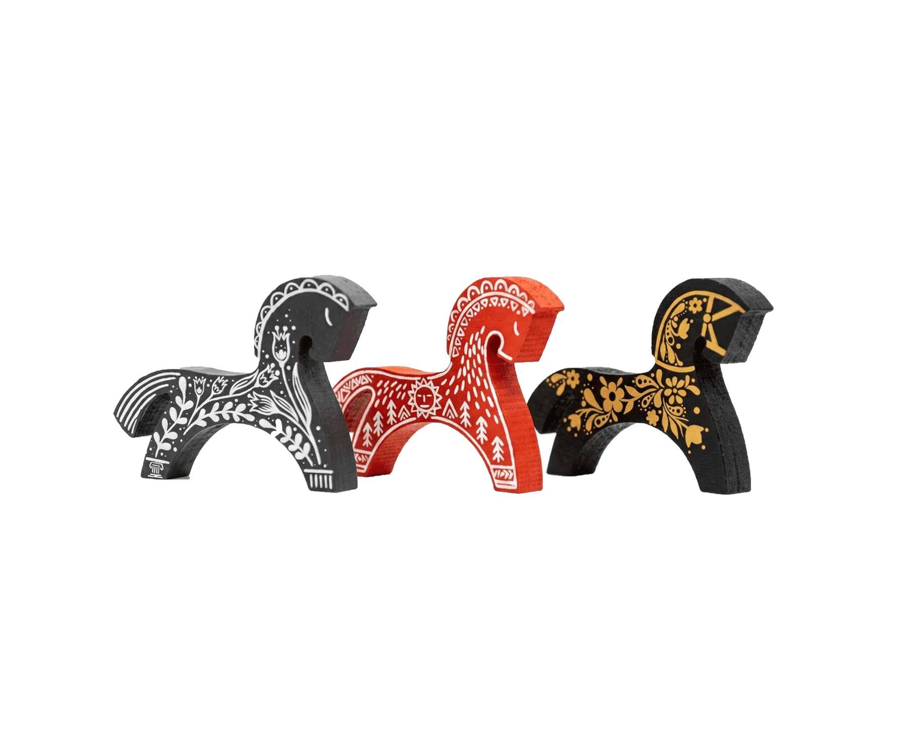 Набор деревянных лошадок