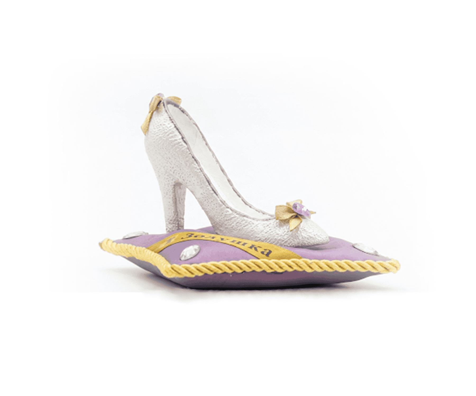 Декоративная туфелька «Золушка», фиолетовая