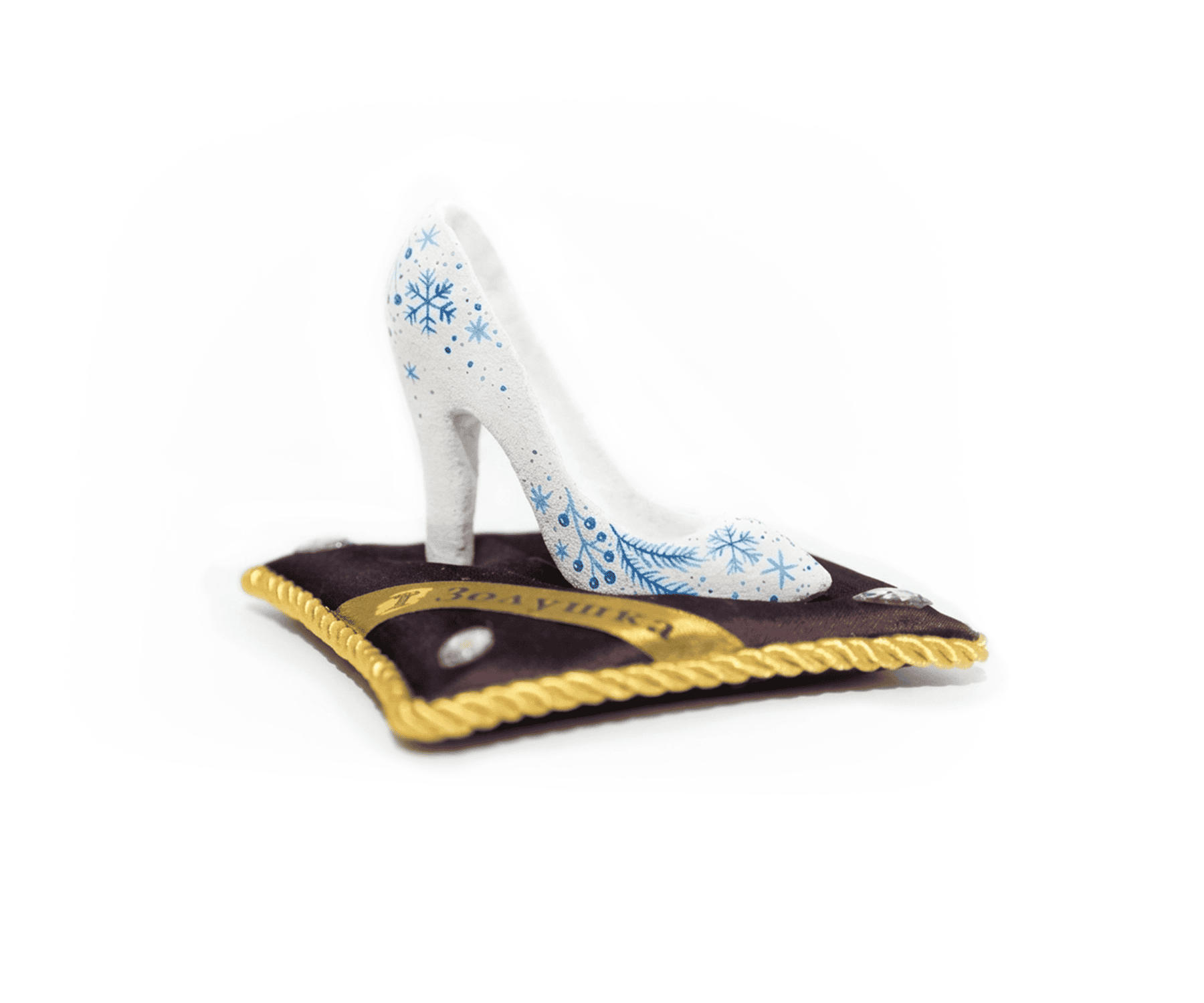 Декоративная туфелька «Золушка», снежная