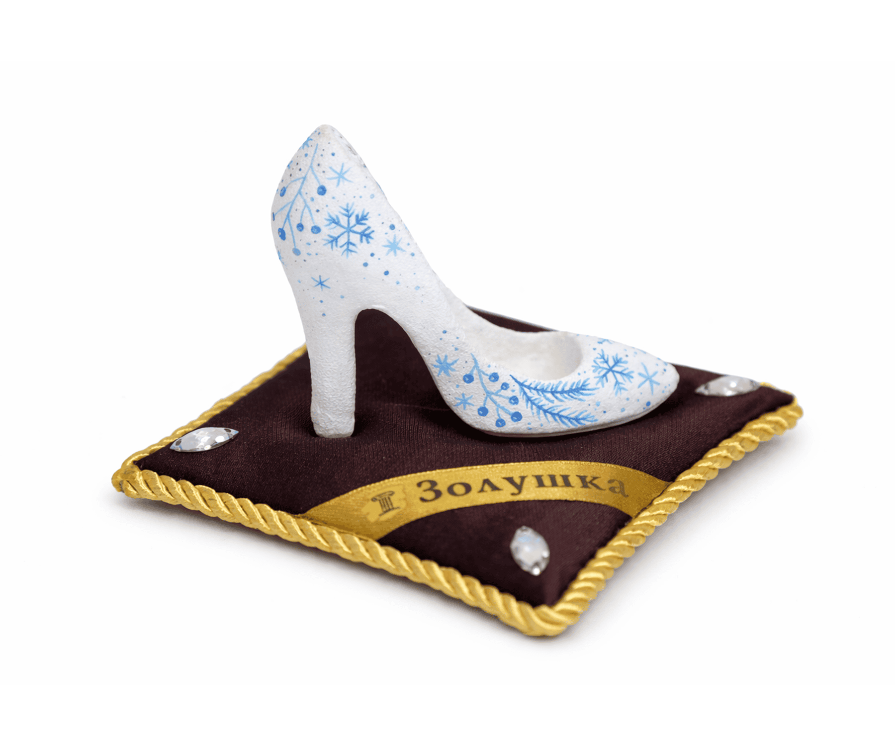 Декоративная туфелька «Золушка», снежная